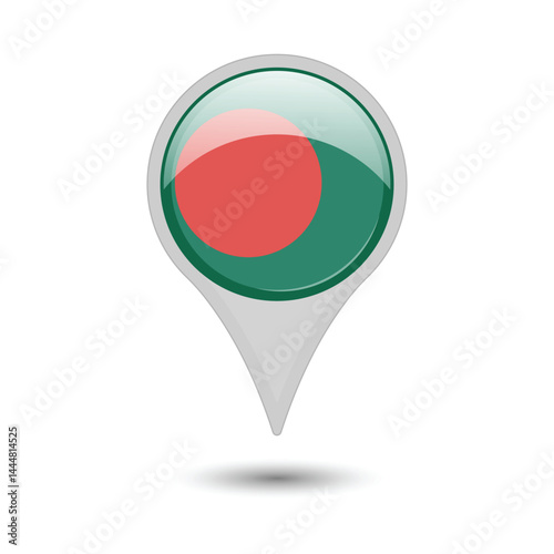 Bangladesh Flag Pin Badge Icon Free Download Bangladesh Flag Pin Badge Icon - GFXLoad