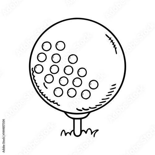 golf ball icon, golf ball vector illustration-simple illustration of golf ball, perfect for golf ball logos and icons