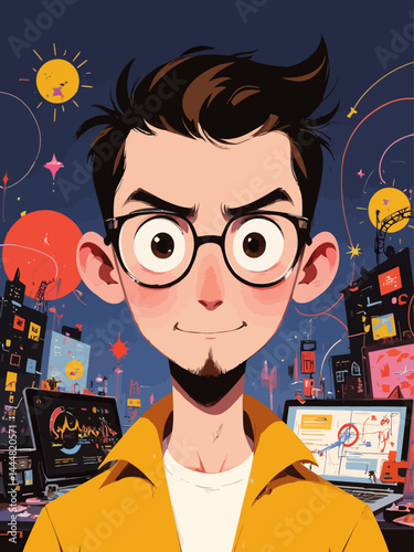cover image for an article about a tech startup founder 