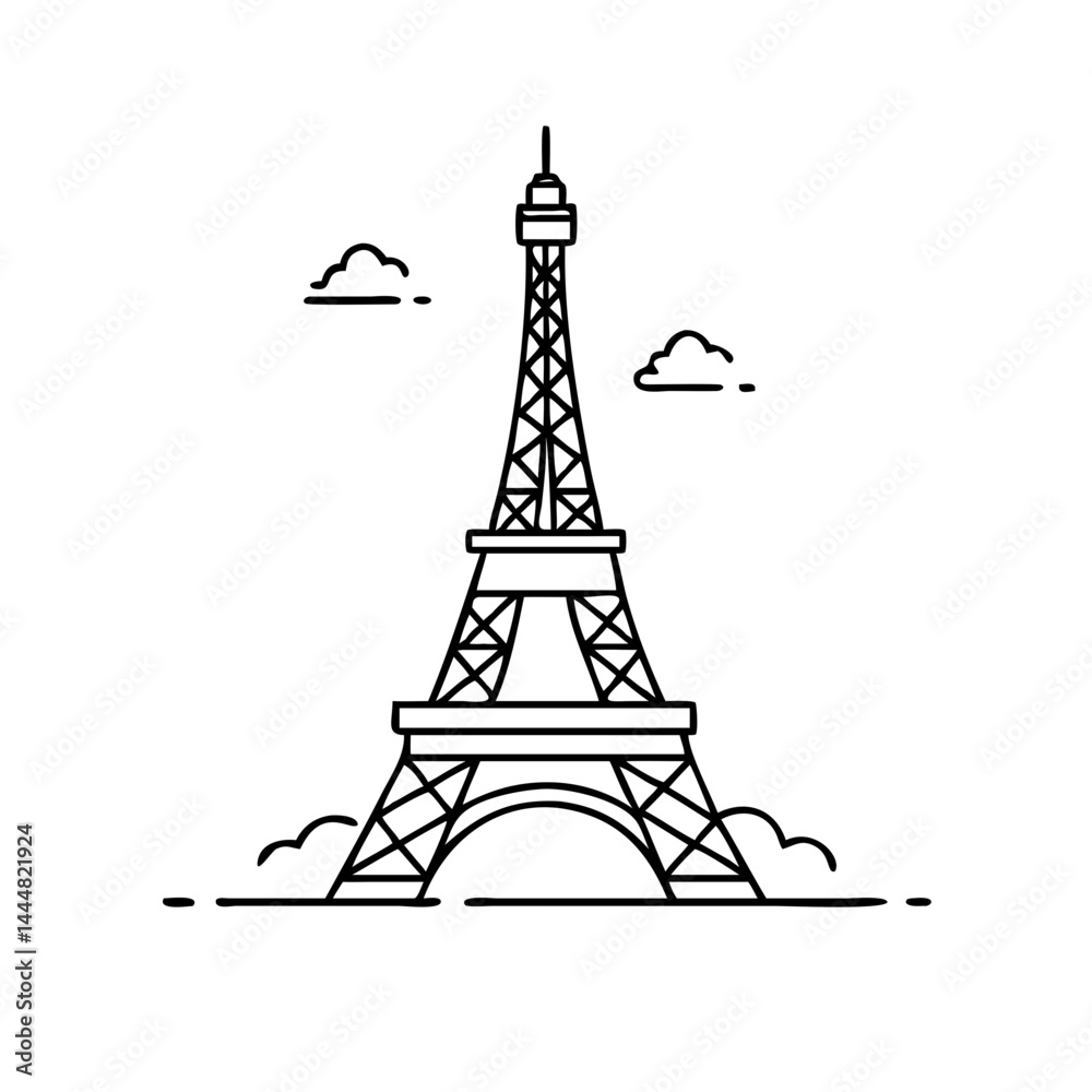 Obraz premium paris eiffel tower icon