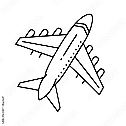 plane icon, plane vector illustration-simple illustration of plane, perfect for plane logos and icons