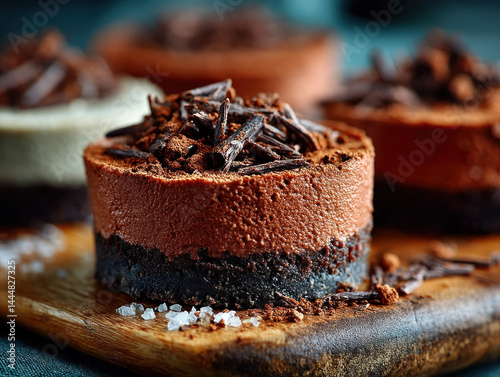 A rich chocolate cheesecake...