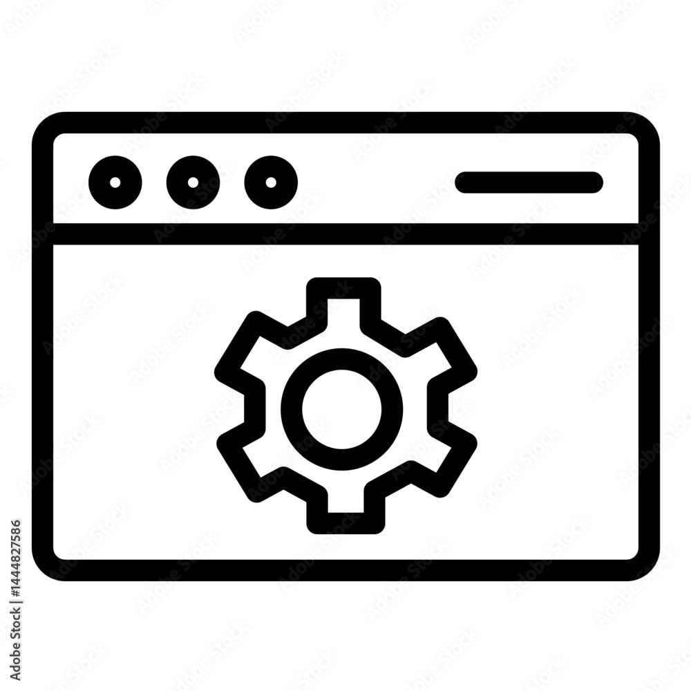 Web Optimization Line Icon Style Web Optimization Line Icon Style