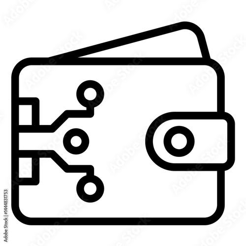 Ewallet Line Icon Style