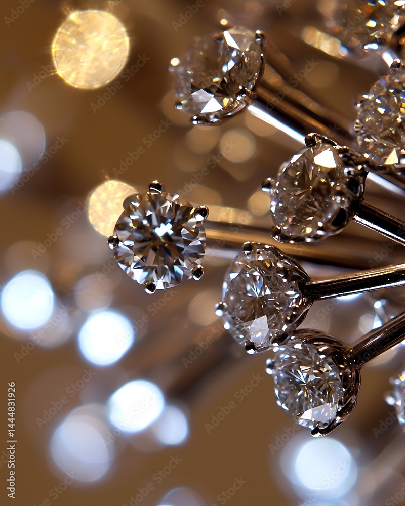Close up of a cluster of diamonds Close up of a cluster of diamonds