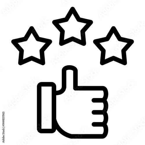Rating Line Icon Style