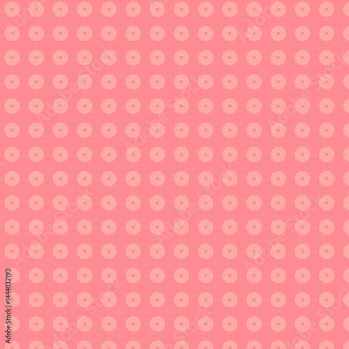 Pink Polka Dot Seamless Pattern Background