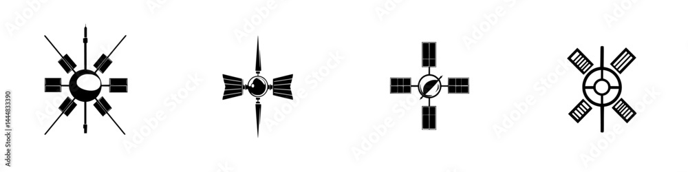 Silhouette pictogram set featuring various abstract designs and icons in isolated vector format suitable for graphic representation Silhouette pictogram set featuring various abstract designs and icons in isolated vector format suitable for graphic representation
