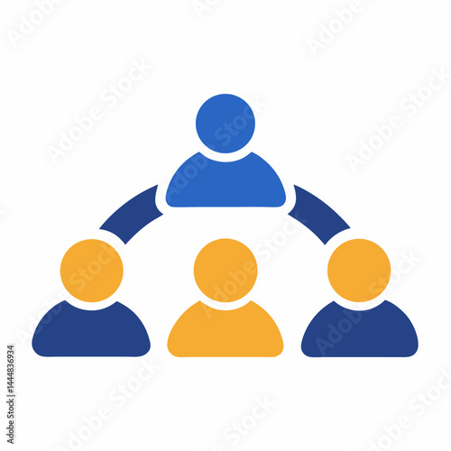 Team Meeting icon on white background
