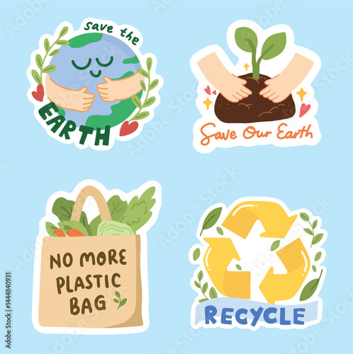 Earth day clip art set collection. Hand drawn earth illustration. Elements for poster design environment project