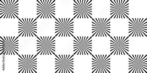 Geometric seamless pattern of stripes of squares. Optical illusion effect. Abstract texture . Vector illustration.