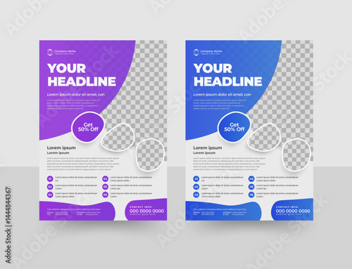 Corporate business flyer template design set, modern business flyer template, abstract business flyer and creative design,  flyer in A4 template,  Flyer, flyers, leaflet, magazine, modern flier.