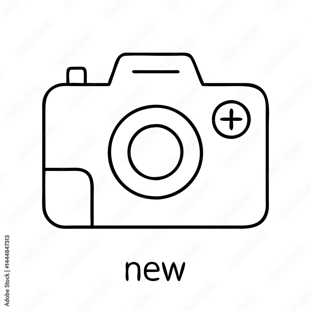 camera new icon, camera new vector illustration-simple illustration of camera new, perfect for camera new logos and icons camera new icon, camera new vector illustration-simple illustration of camera new, perfect for camera new logos and icons