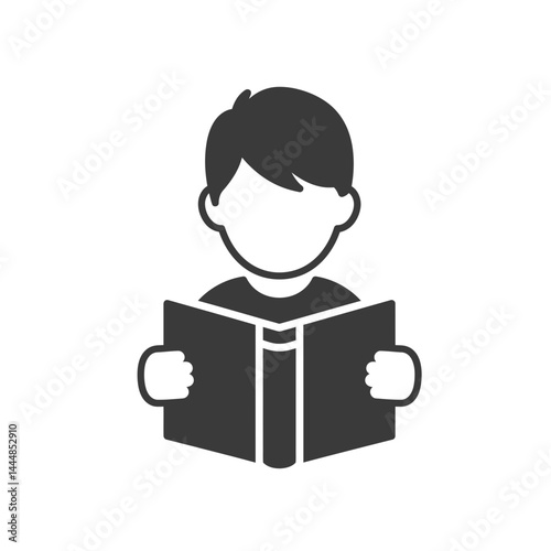 Literacy’s Gaze: A silhouette of a person, immersed in the pages of a book. It whispers the love of stories and a world of imagination, which invites exploration.