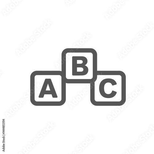 Learning Blocks: An illustrative image showcasing a child's ABC blocks, each displaying a distinct letter from the alphabet. Capturing the essence of education and early learning.
