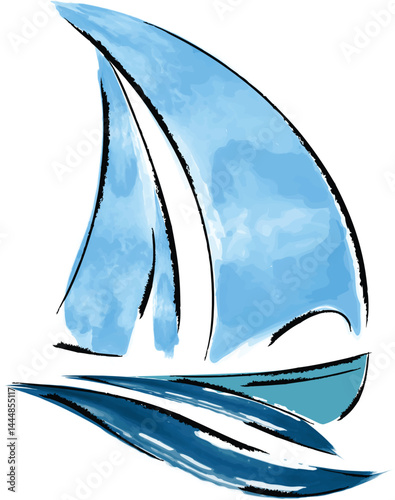 sailing boat on the sea