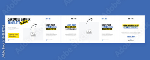 LinkedIn carousel post, social media Instagram carousel post, modern and editable business carousel template design