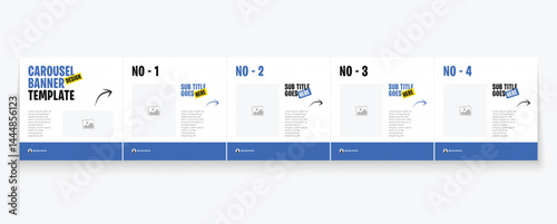 LinkedIn carousel post, social media Instagram carousel post, modern and editable business carousel template design