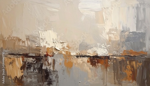Faded Earth Tones in Abstract Harmony