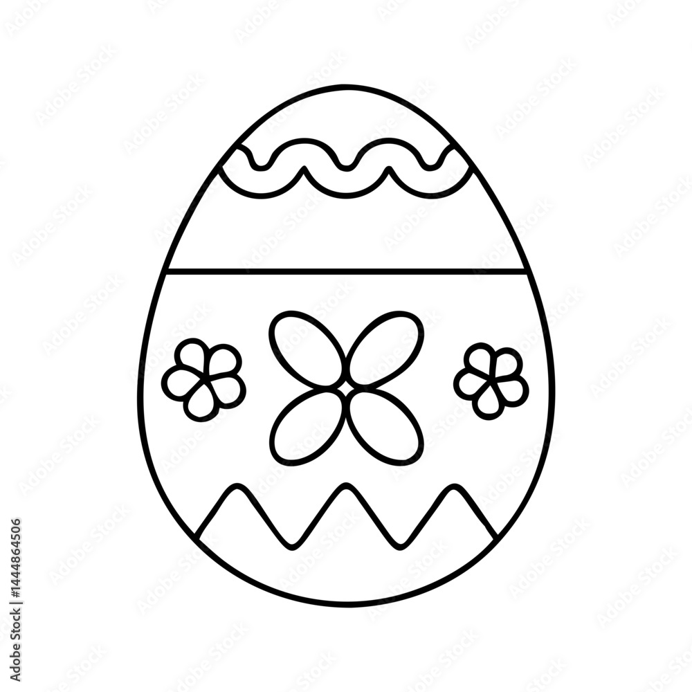 Obraz premium easter icon, easter vector illustration-simple illustration of easter, perfect for easter logos and icons