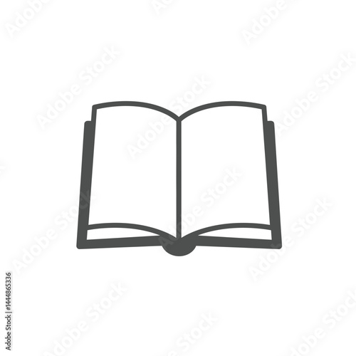 Open Book: a simplified drawing of an open book, embodying knowledge, learning, and the joy of reading.