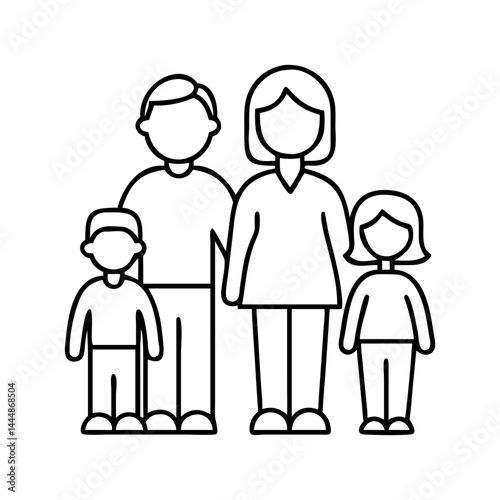 Wallpaper Mural family icon, family vector illustration-simple illustration of family, perfect for family logos and icons Torontodigital.ca