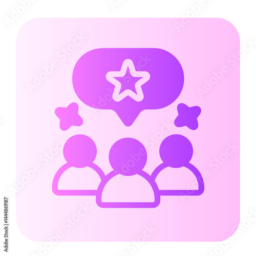 popularity gradient icon