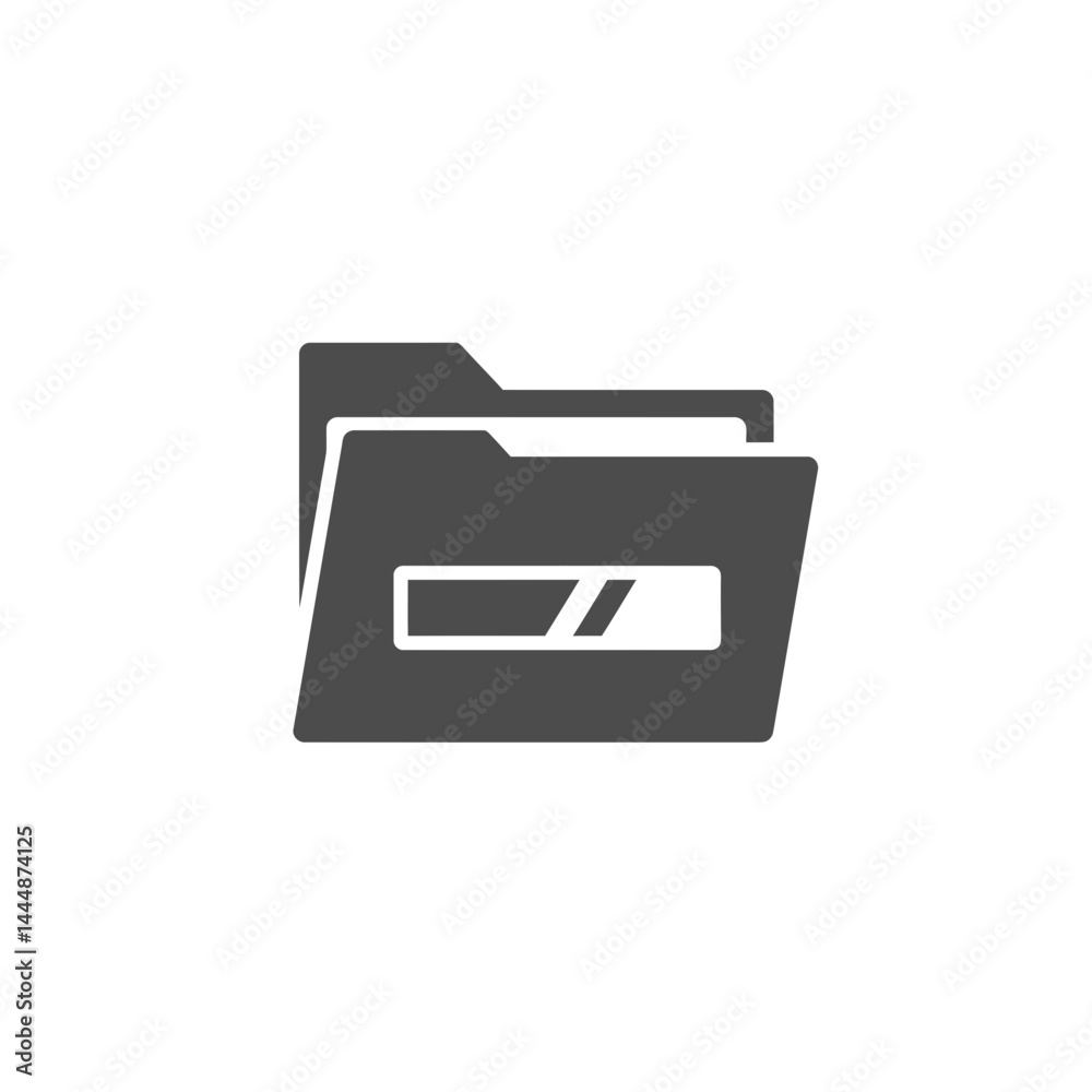 Data Folder Icon: A digitally rendered illustration showcasing a detailed folder icon, with a minimalist style. Designed with clean lines and a solid fill. Data Folder Icon: A digitally rendered illustration showcasing a detailed folder icon, with a minimalist style. Designed with clean lines and a solid fill.