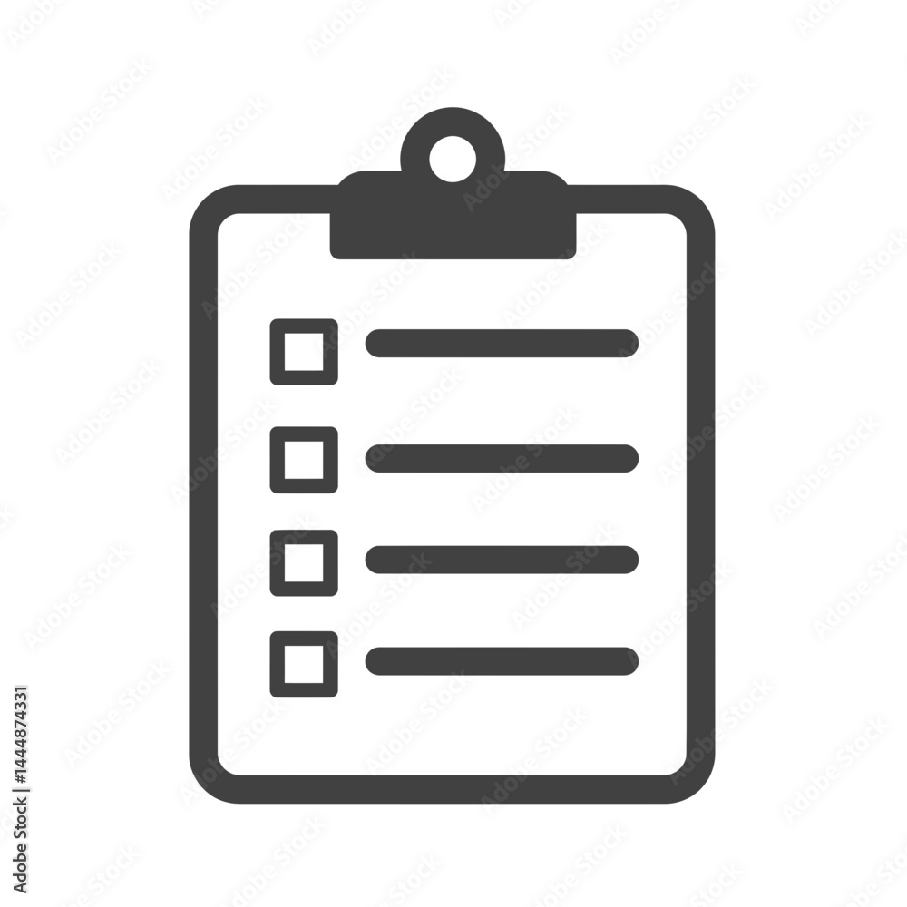 Clipboard with Checklist: A minimalist image of a clipboard displaying a to-do list, conveying a sense of organization, planning, and task management. Clipboard with Checklist: A minimalist image of a clipboard displaying a to-do list, conveying a sense of organization, planning, and task management.