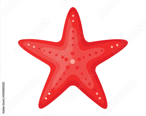 Red Starfish Illustration