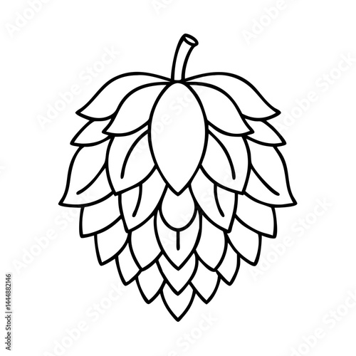 hops icon icon, hops icon vector illustration-simple illustration of hops icon, perfect for hops icon logos and icons