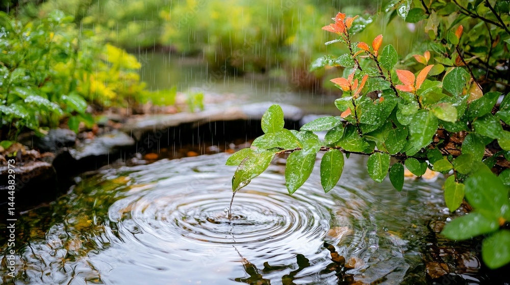 Rain, Ripples, and Leaves Rain, Ripples, and Leaves