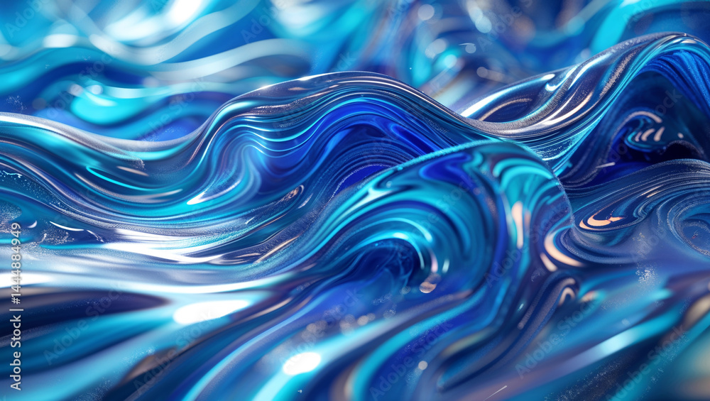 Mesmerizing abstract artwork showcasing vibrant, flowing waves with dynamic movement and glossy textures. Mesmerizing abstract artwork showcasing vibrant, flowing waves with dynamic movement and glossy textures.