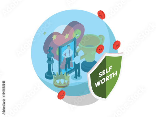 Isometric Self-Worth and Confidence Concept