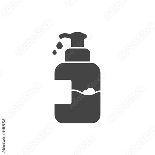 Dispenser with Droplets: A minimalist graphic showcases a sleek, dark grey dispenser, highlighting the essential act of dispensing, with a droplet poised for release.