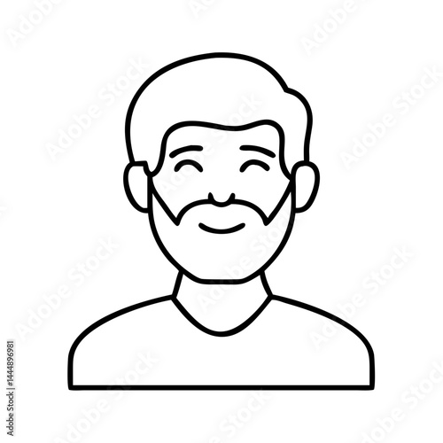 man face icon icon, man face icon vector illustration-simple illustration of man face icon, perfect for man face icon logos and icons