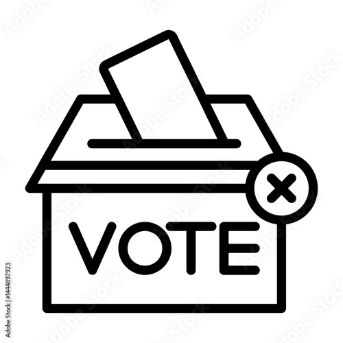 Vote No Icon