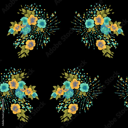 Draw allover designs eye cachting colore schemes in high resolution