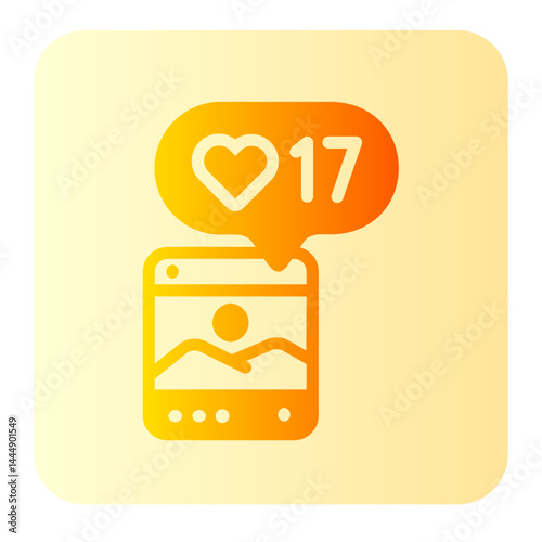 likes gradient icon