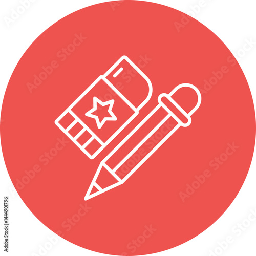 Pencil and eraser Icon