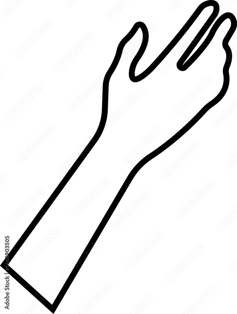 Human hand gestures, positions, signs icon in line. isolated on transparent background Human hand gestures, positions, signs icon in line. isolated on transparent background