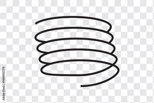  coil spring icon vector  collection for web