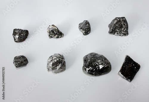 Rare-earth element metals, ore, electronic components, scandium, yttrium, lanthanum, cerium, praseodymium. High quality photo