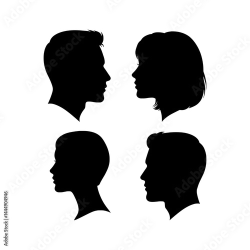man and woman faces