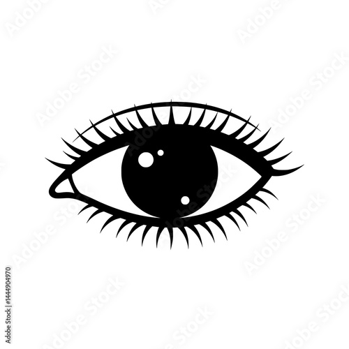 vector illustration of a eye