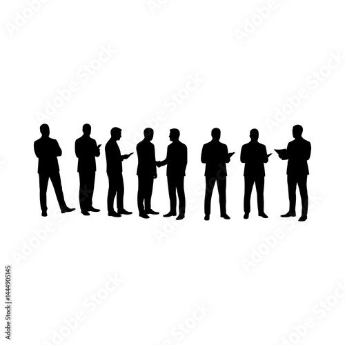 business people silhouettes