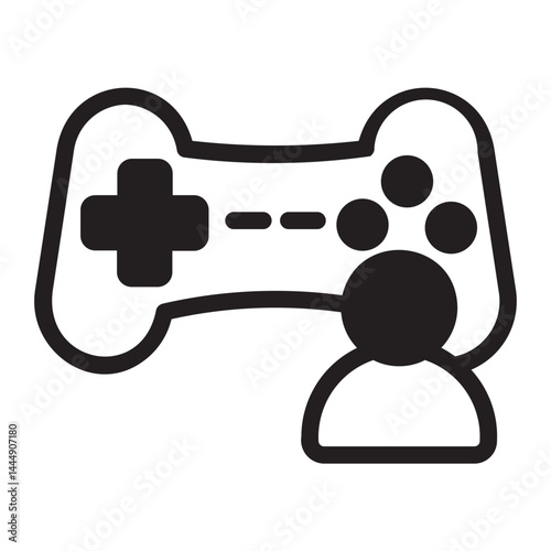 gamer glyph icon