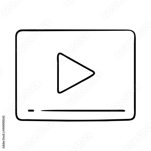 play video icon, play video vector illustration-simple illustration of play video, perfect for play video logos and icons