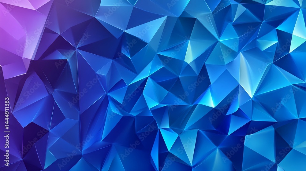 Azure Facets A Geometric Symphony in Blue and Violet Azure Facets A Geometric Symphony in Blue and Violet