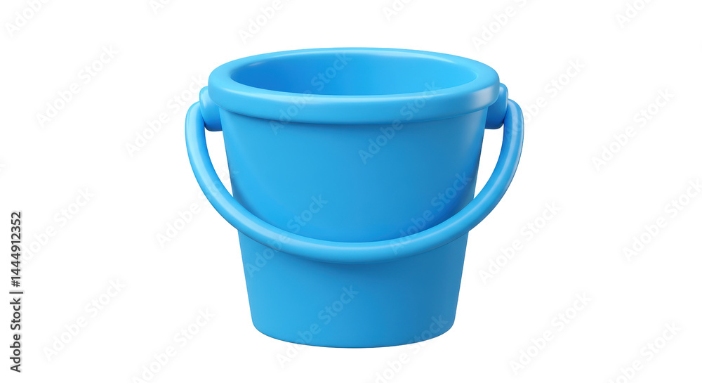 Isolated Blue Bucket Isolated Blue Bucket